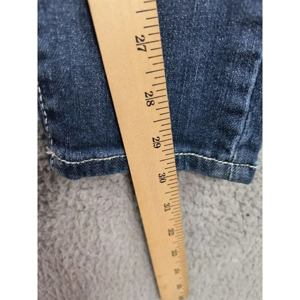 Miss Chic USA Bling Skinny Stretch‎ Flap Pocket Jeans Womens Juniors 5 Waist 29